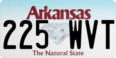 AR license plate 225WVT