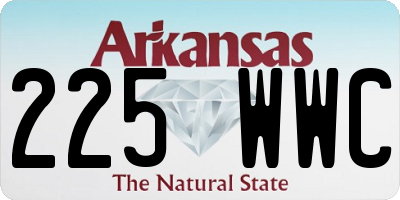 AR license plate 225WWC