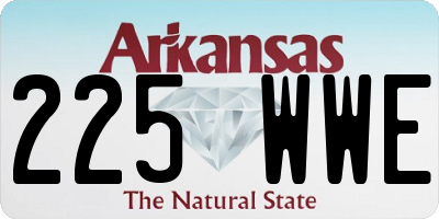 AR license plate 225WWE