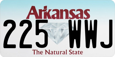 AR license plate 225WWJ