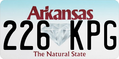 AR license plate 226KPG