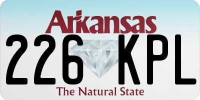 AR license plate 226KPL