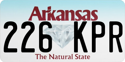 AR license plate 226KPR