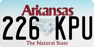 AR license plate 226KPU