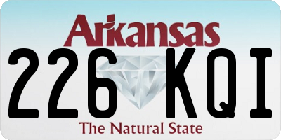 AR license plate 226KQI