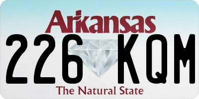 AR license plate 226KQM