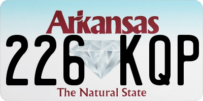 AR license plate 226KQP