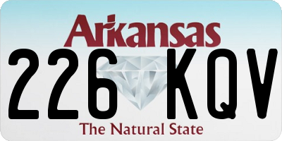 AR license plate 226KQV