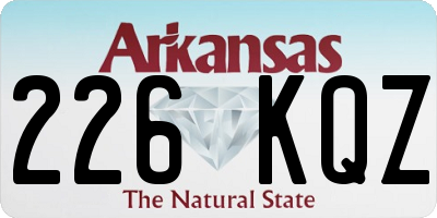 AR license plate 226KQZ