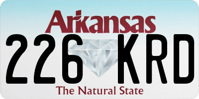 AR license plate 226KRD