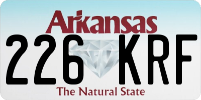 AR license plate 226KRF