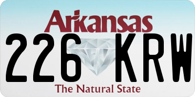 AR license plate 226KRW