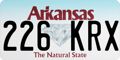 AR license plate 226KRX