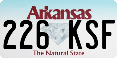 AR license plate 226KSF