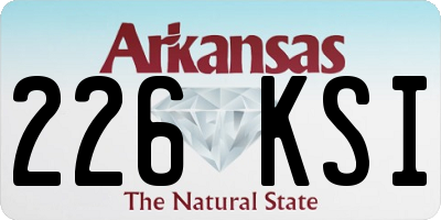 AR license plate 226KSI