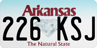 AR license plate 226KSJ