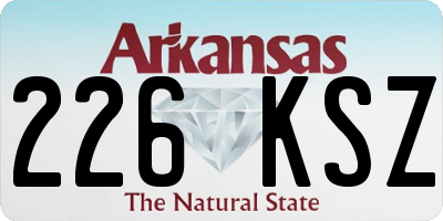 AR license plate 226KSZ