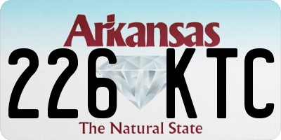 AR license plate 226KTC
