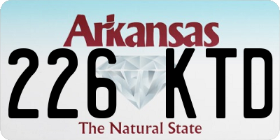 AR license plate 226KTD