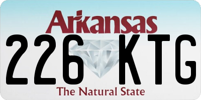 AR license plate 226KTG
