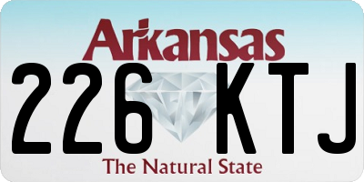 AR license plate 226KTJ
