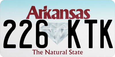 AR license plate 226KTK