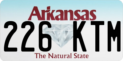 AR license plate 226KTM
