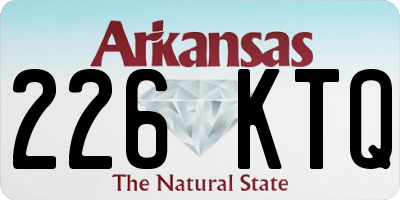 AR license plate 226KTQ