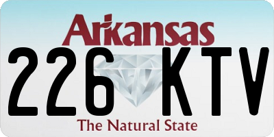 AR license plate 226KTV