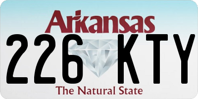 AR license plate 226KTY