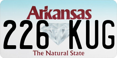 AR license plate 226KUG