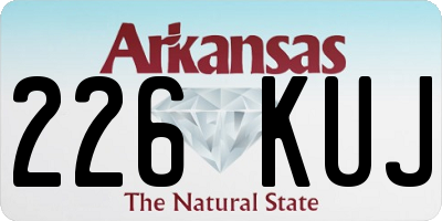 AR license plate 226KUJ
