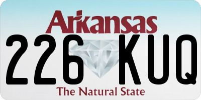 AR license plate 226KUQ