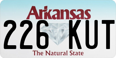AR license plate 226KUT