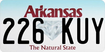 AR license plate 226KUY