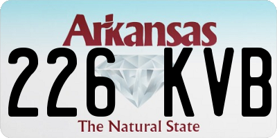 AR license plate 226KVB