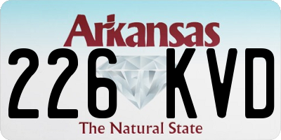 AR license plate 226KVD