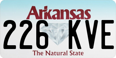 AR license plate 226KVE