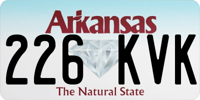 AR license plate 226KVK