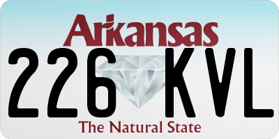 AR license plate 226KVL