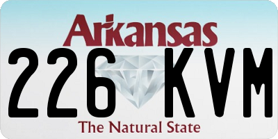 AR license plate 226KVM