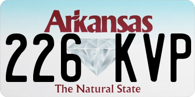 AR license plate 226KVP