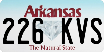 AR license plate 226KVS