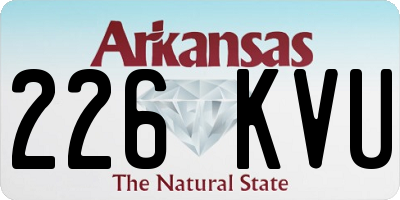 AR license plate 226KVU