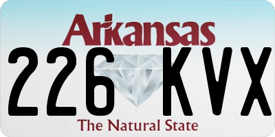 AR license plate 226KVX