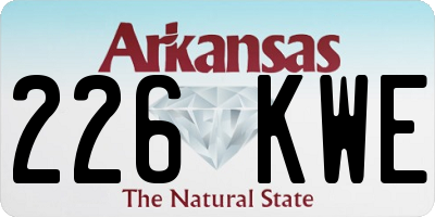 AR license plate 226KWE