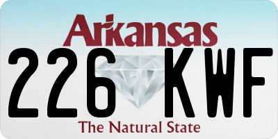 AR license plate 226KWF