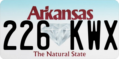AR license plate 226KWX