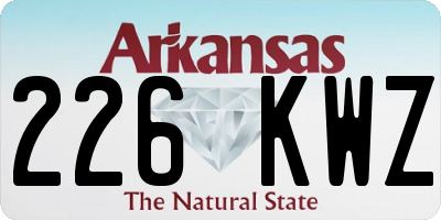 AR license plate 226KWZ