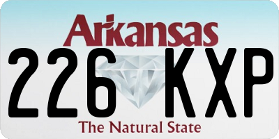 AR license plate 226KXP